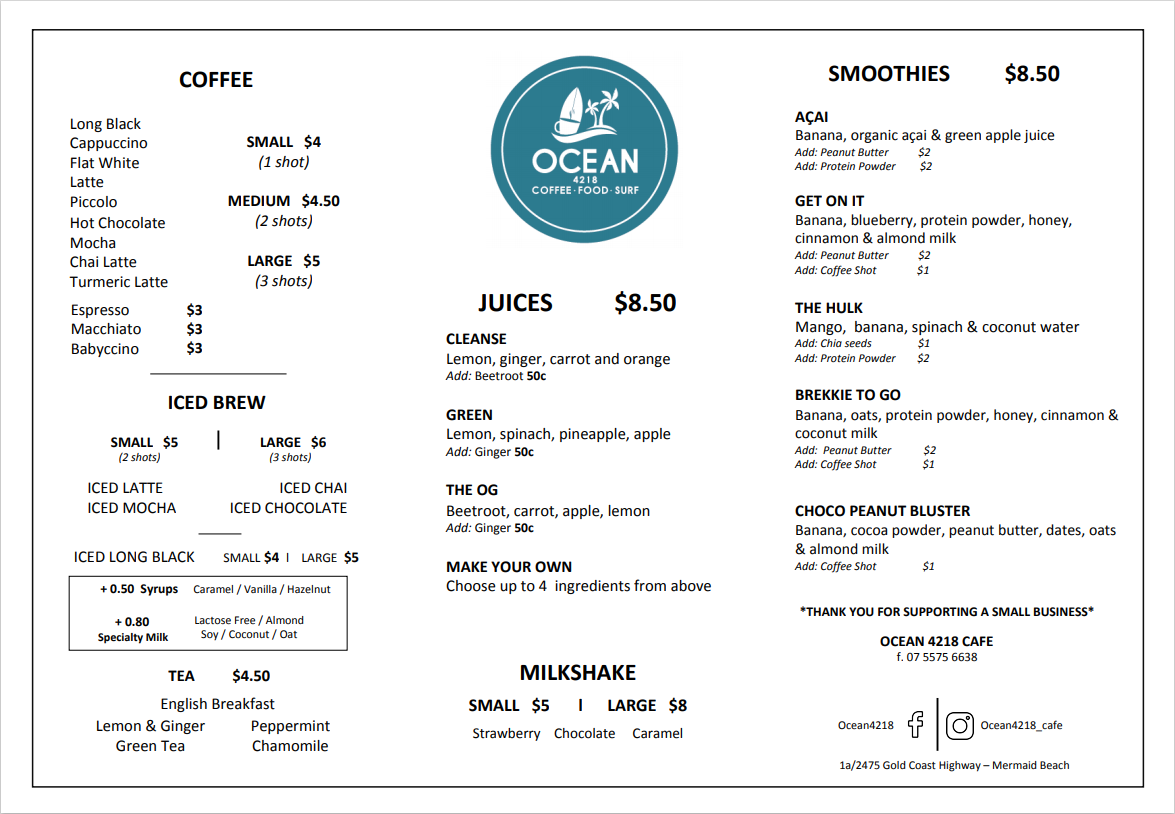 Ocean 4218 cafe - 1