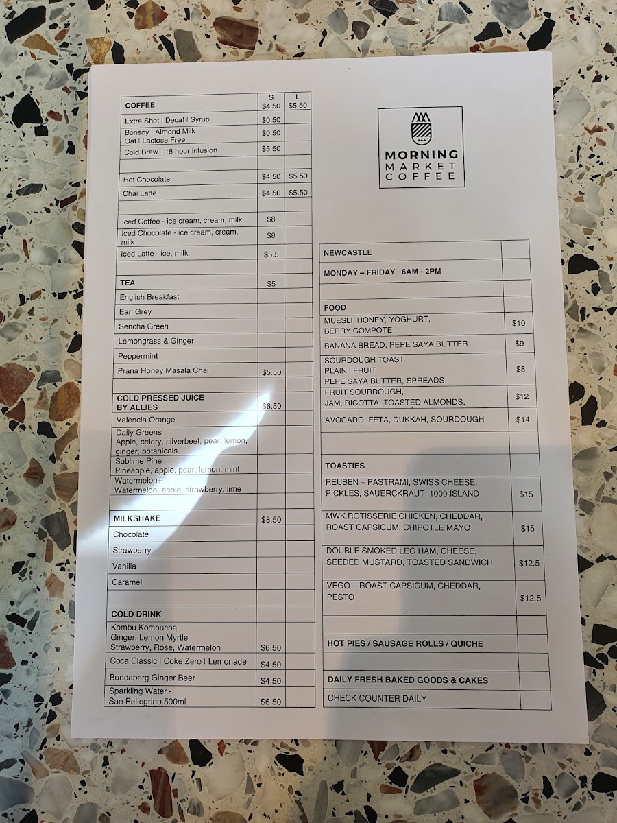 Morning Market Coffee - Newcastle - 1