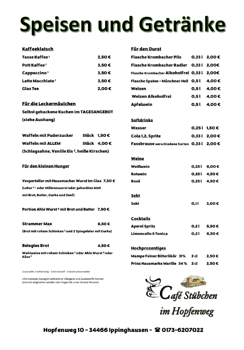 Café Stübchen im Hopfenweg - 1