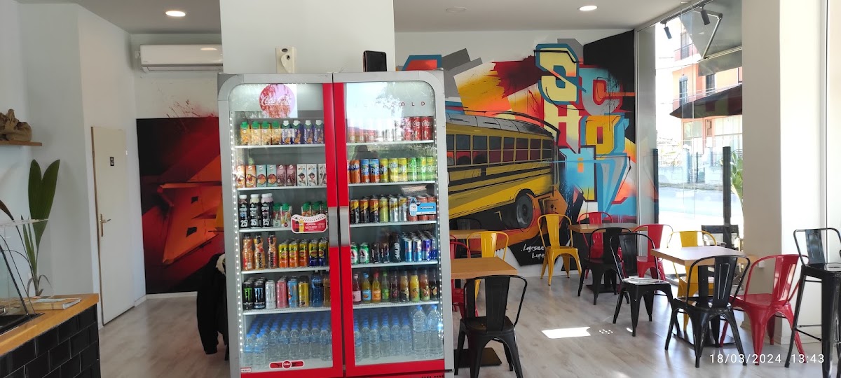 School bus Eretrias Cafe Snack Bar