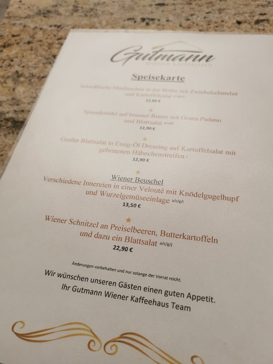 Wiener Kaffeehaus Gutmann - Fruhstuck - Mittagstisch - Kaffee & Kuchen - 2