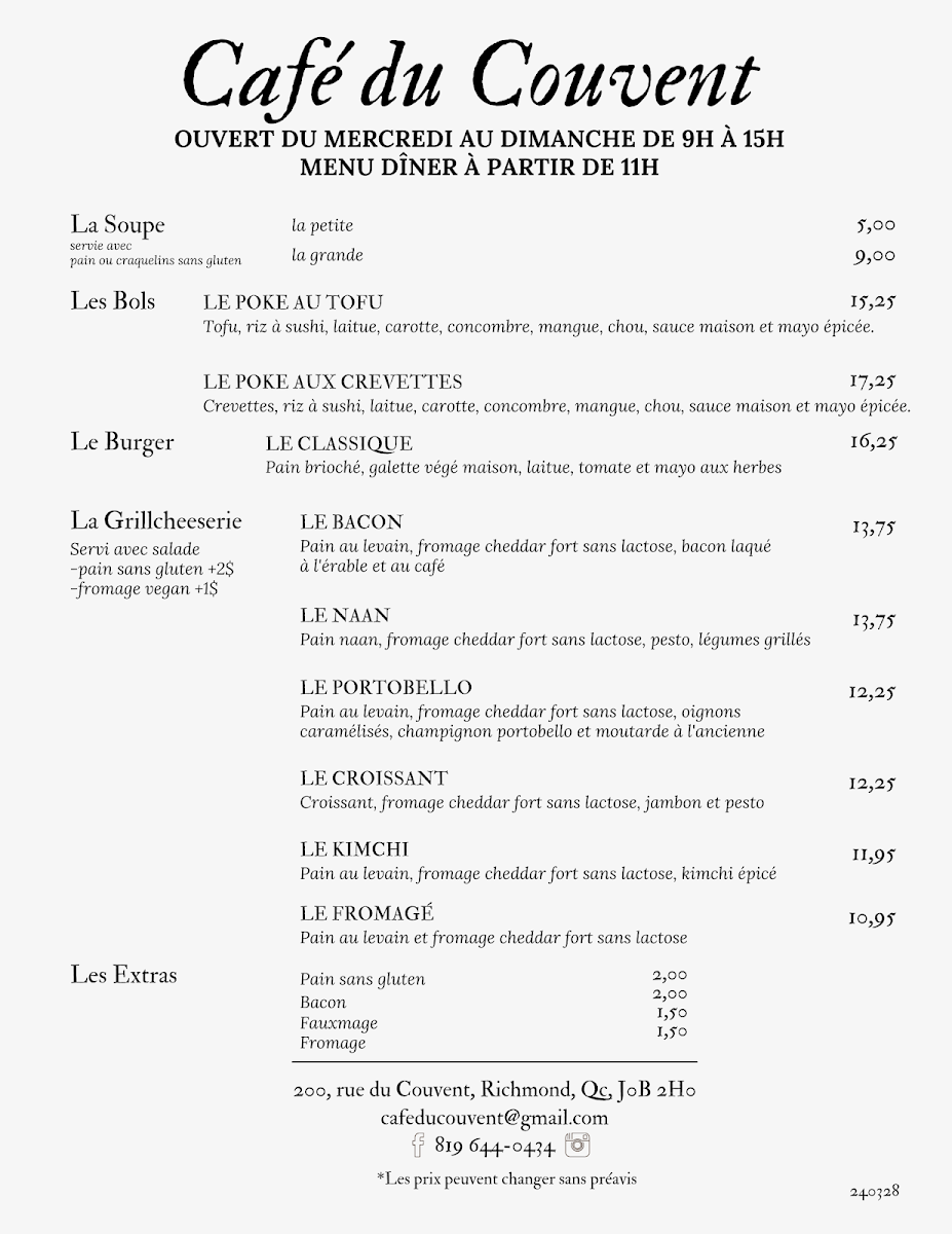 Cafe du Couvent - 1