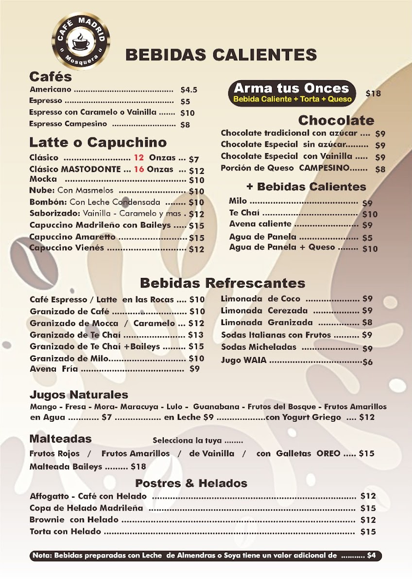 Cafe Madrid Mosquera - 1