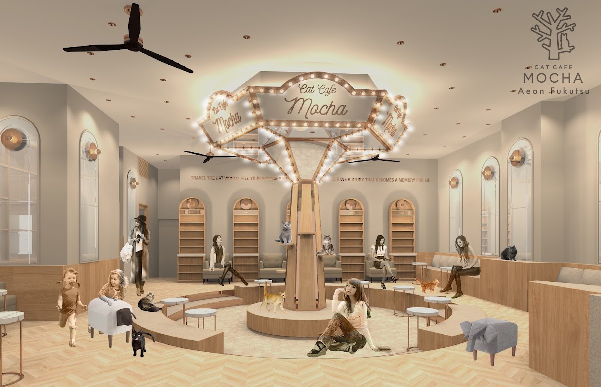 cat cafe MOCHA AEON MALL Fukutsu Store