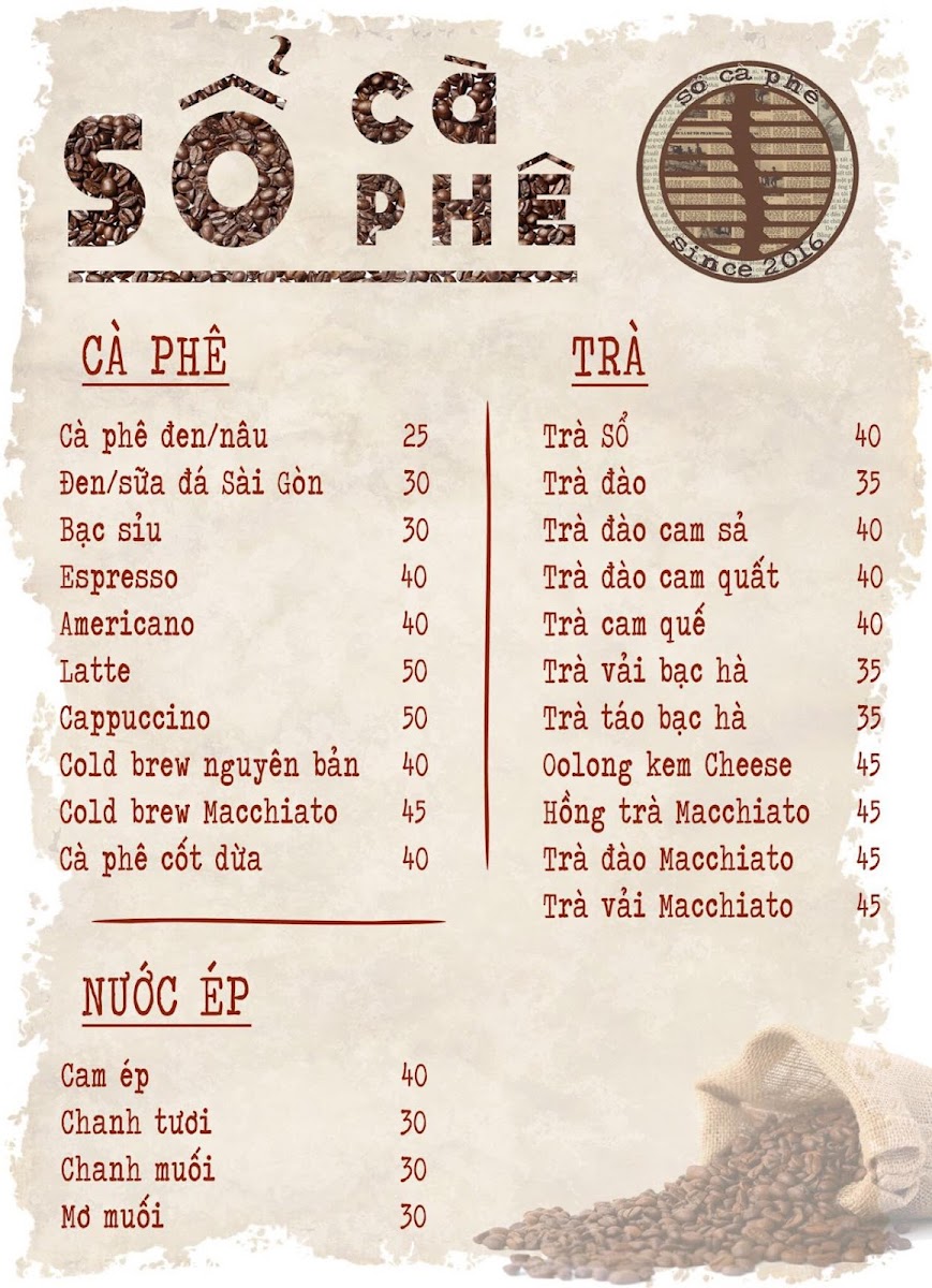 Sổ Cà Phê - 1