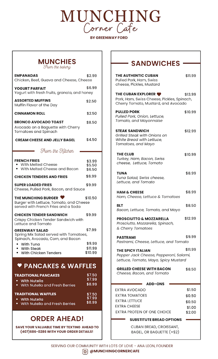 Munching Corner Cafe by Greenway Ford - 5