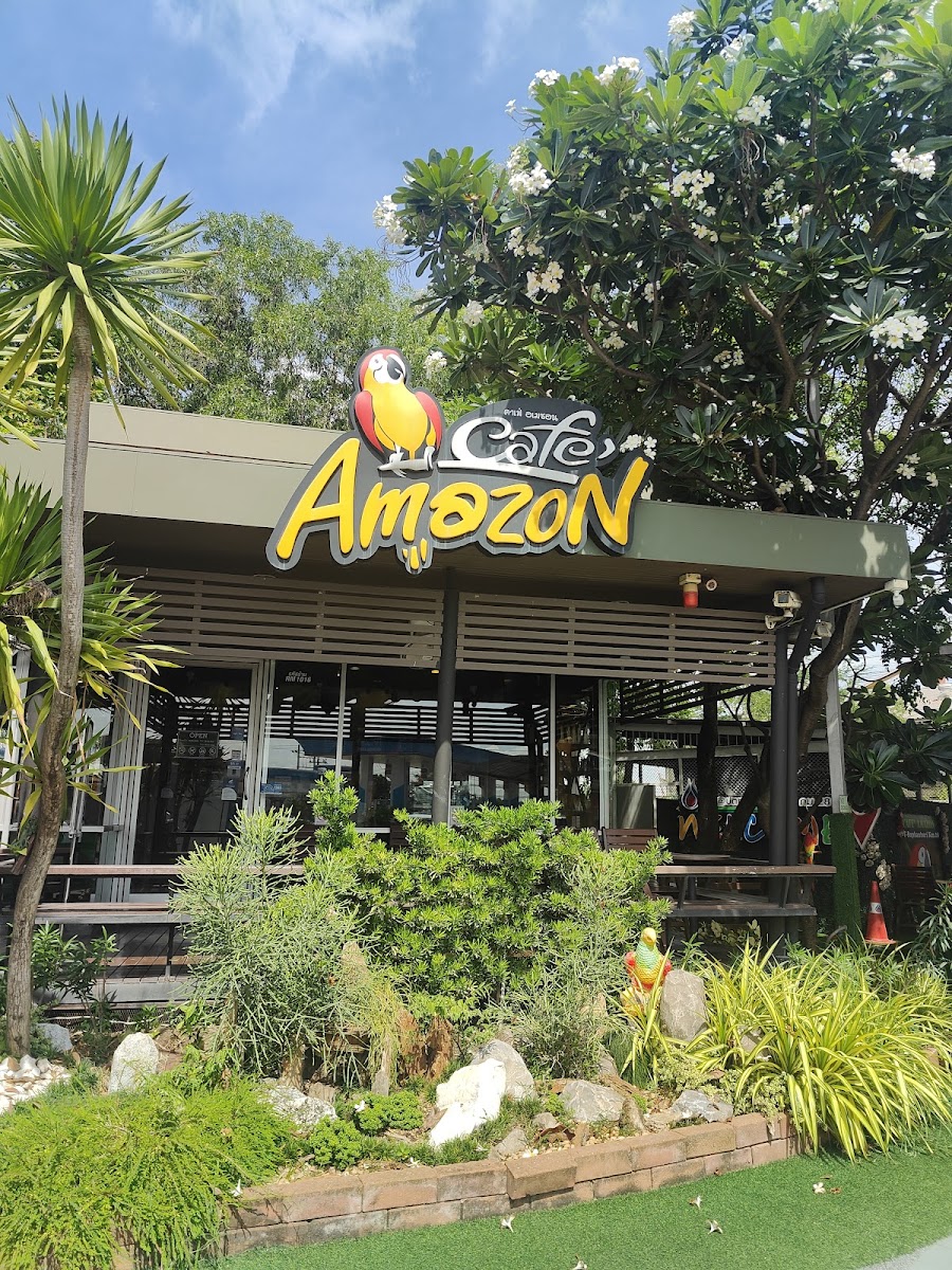 Café Amazon at ปั๊ม PTT บางบัวทอง-สุพรรณบุรี