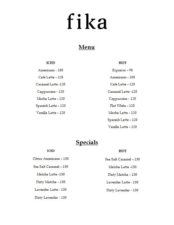 Fika Coffee - Buhangin - 1