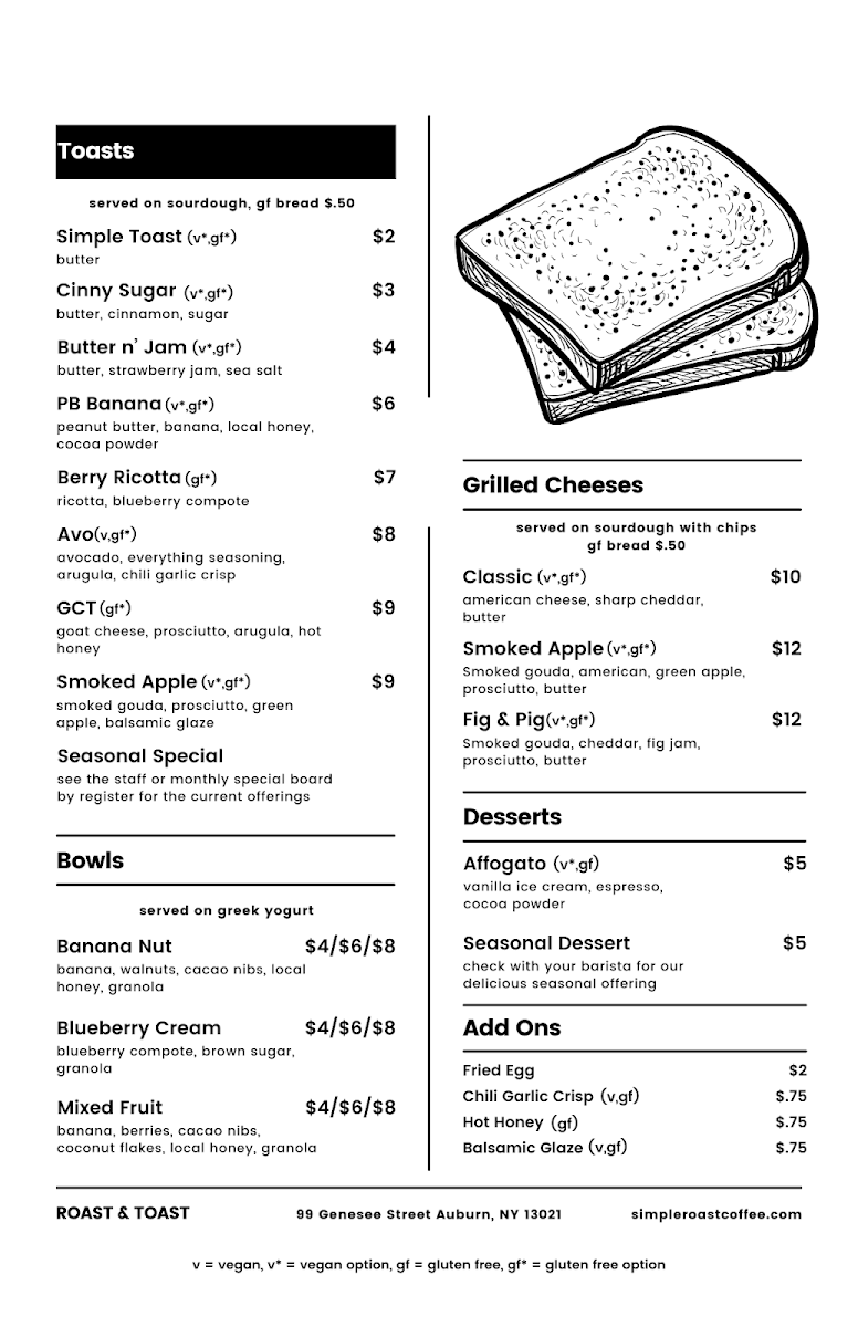 Roast & Toast - Cafe & Cocktail Bar (Simple Roast Downtown) - 1