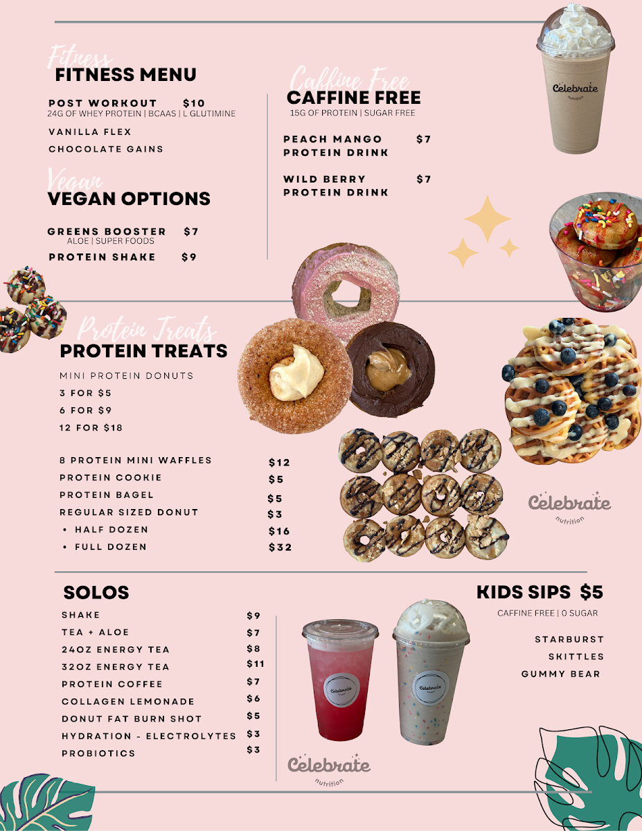 Celebrate Nutrition - Smoothies, Protein Donuts & Energy Teas - 1