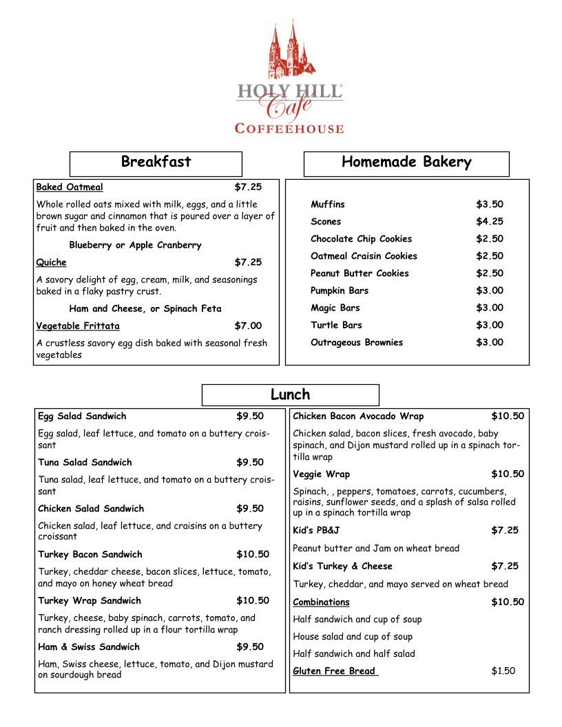 Holy Hill Cafe - 1