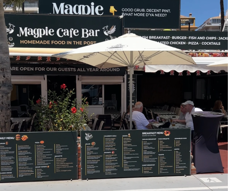 Magpie Cafe Bar, Fuengirola Port
