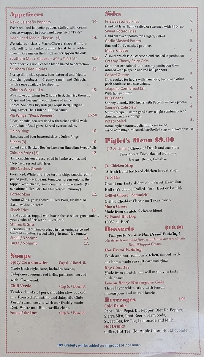 Sonney's BBQ Shack Bar & Grill - 4