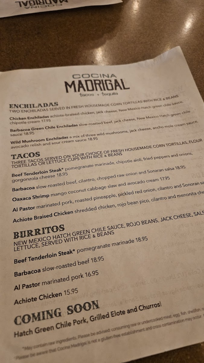Cocina Madrigal Tacos Tequila - 10