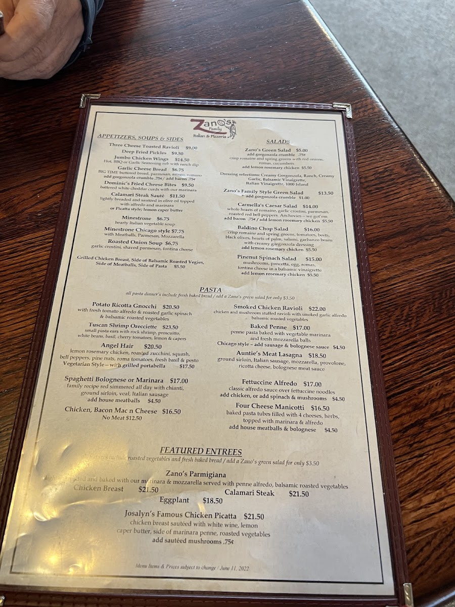 Zano's Family Italian & Pizzeria - 2