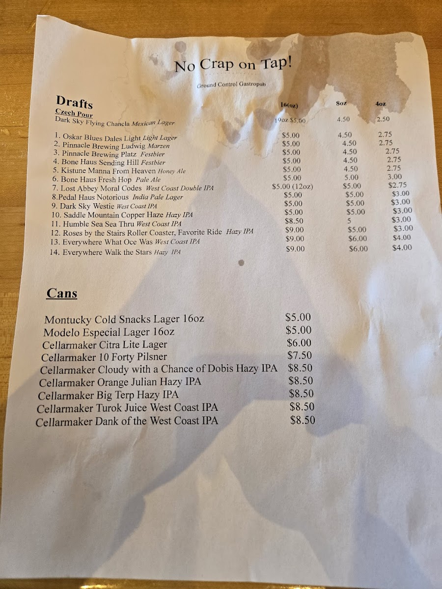Ground Control Craft Food & Drink - 4