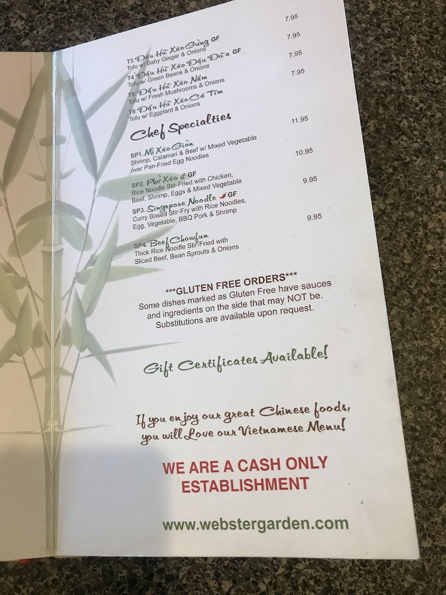 Webster Garden Vietnamese & Chinese Restaurant - 3