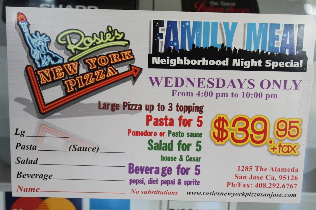 Rosie's New York Pizza - 1