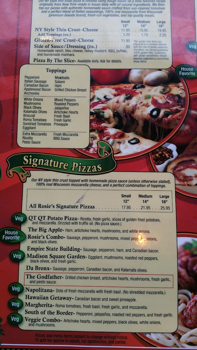 Rosie's New York Pizza - 7