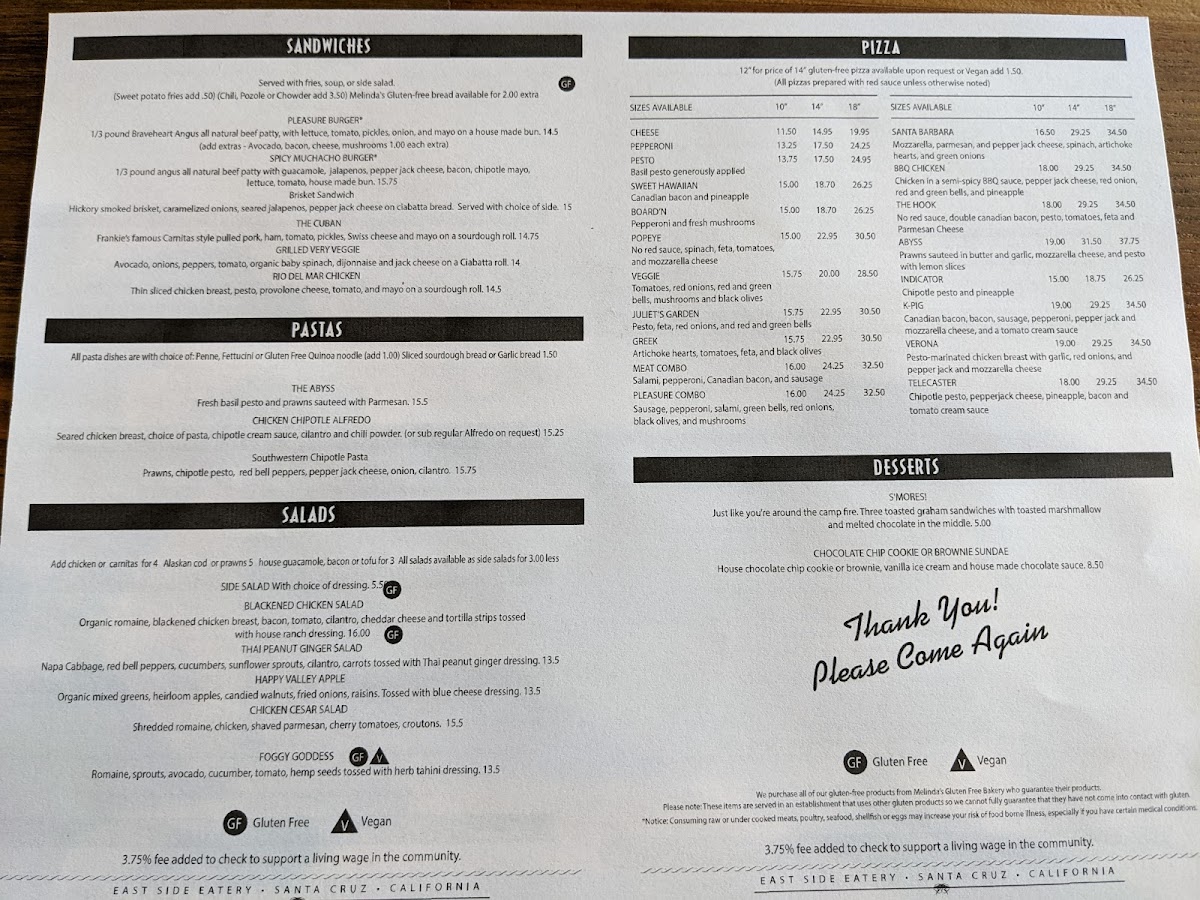 Pleasure Pizza East Side Eatery - 9