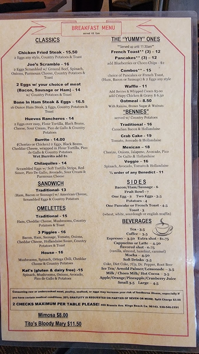 Spindleshanks Tahoe Restaurant - 1