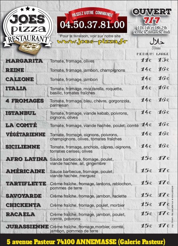 Joe's Pizza ( halal ) Annemasse - 1
