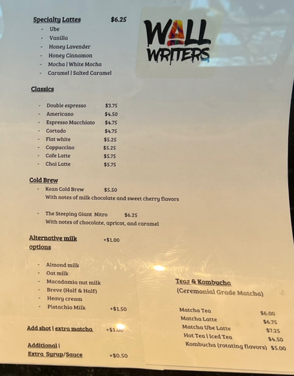 Wall Writers Coffee - 1