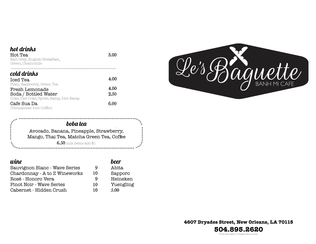 Le's Baguette Banh Mi Cafe - 2