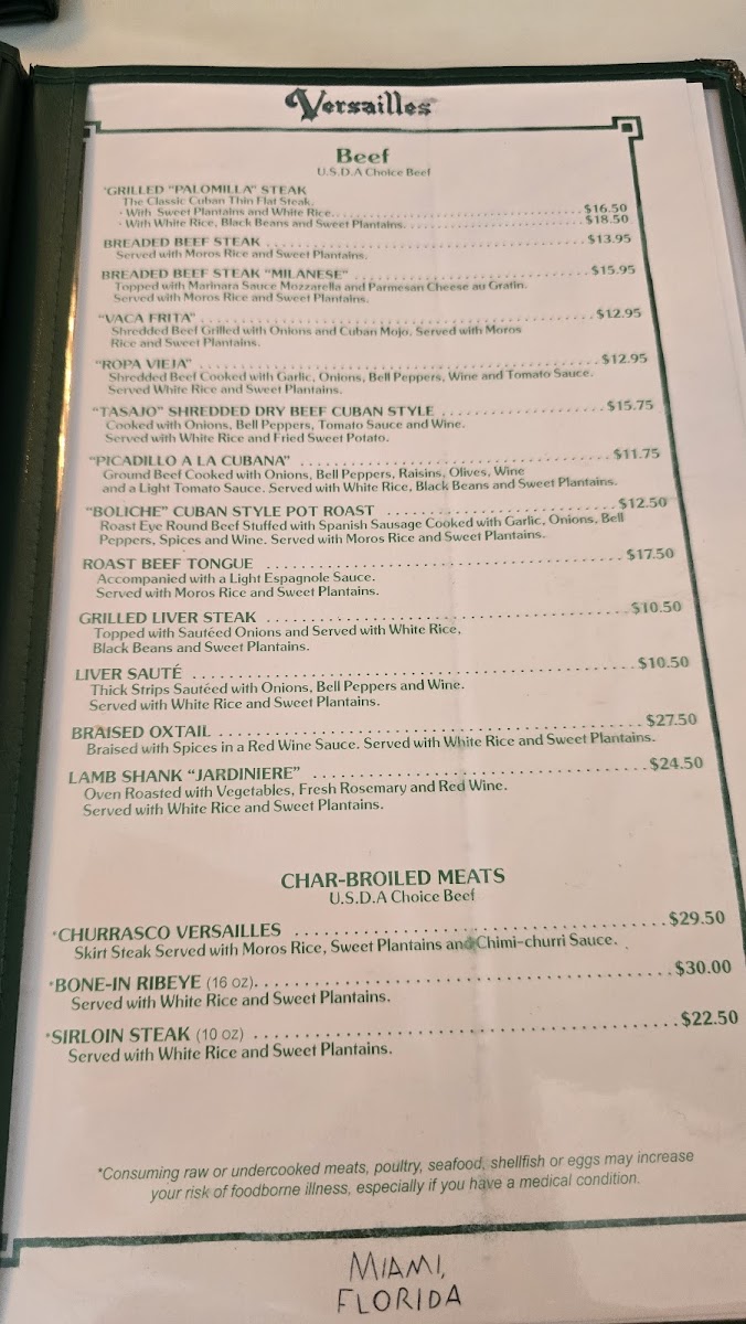 Versailles Restaurant Cuban Cuisine - 3