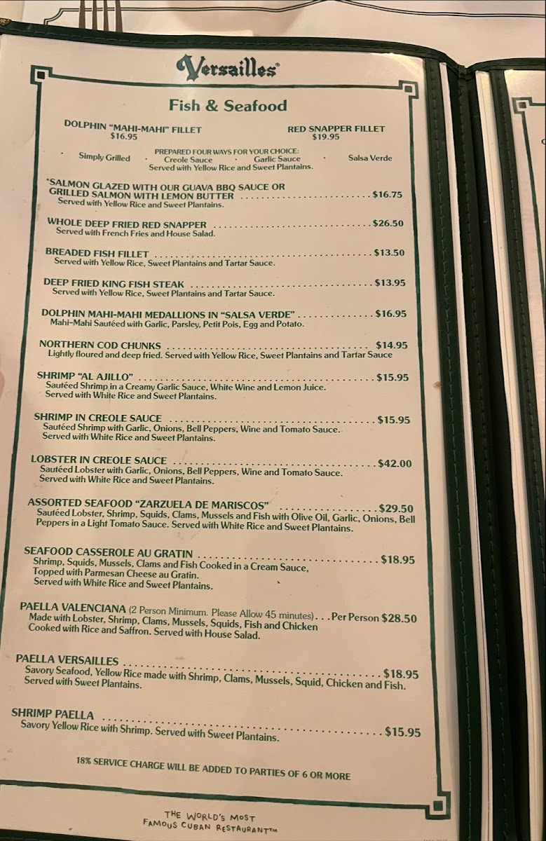 Versailles Restaurant Cuban Cuisine - 8