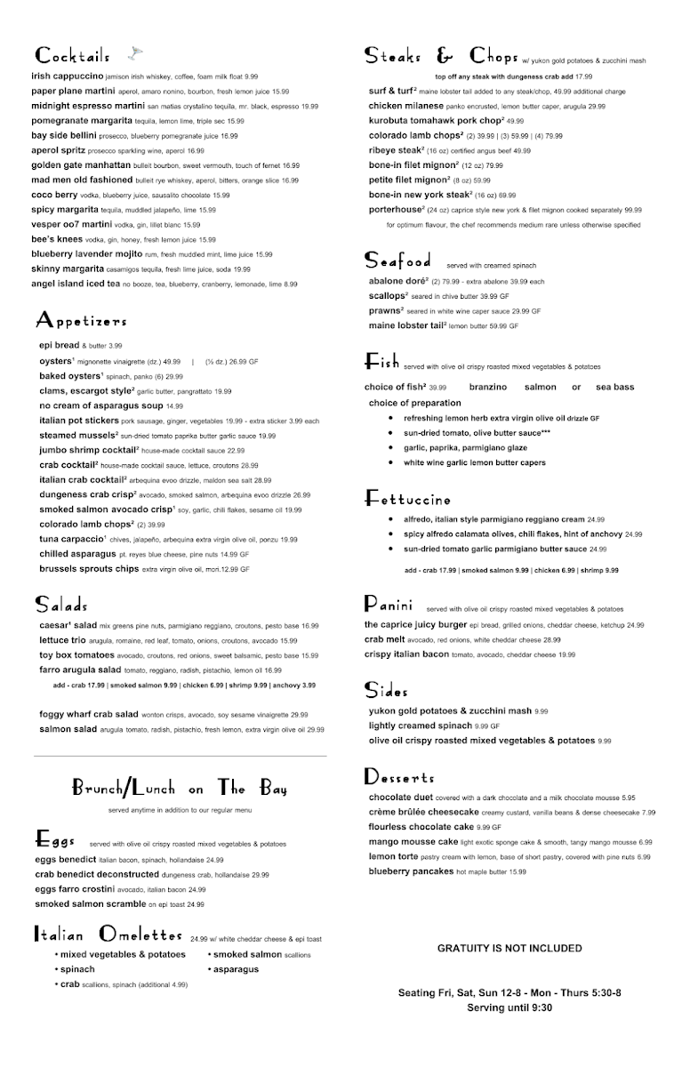 The Caprice Seafood & Steakhouse - 1