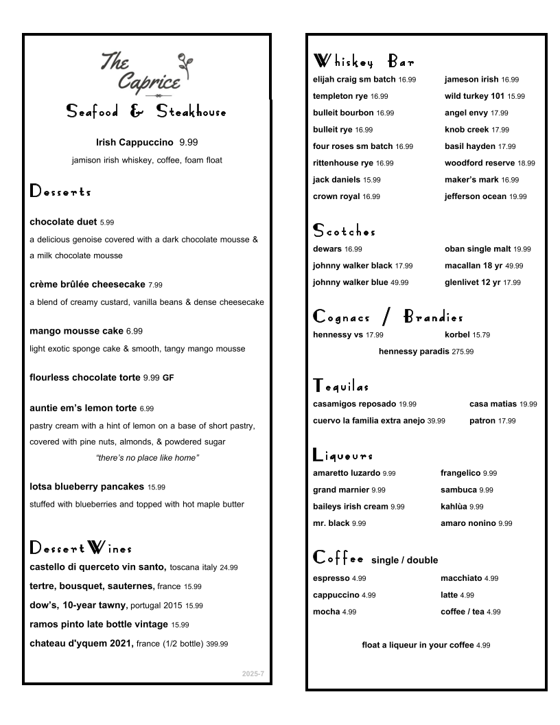 The Caprice Seafood & Steakhouse - 2