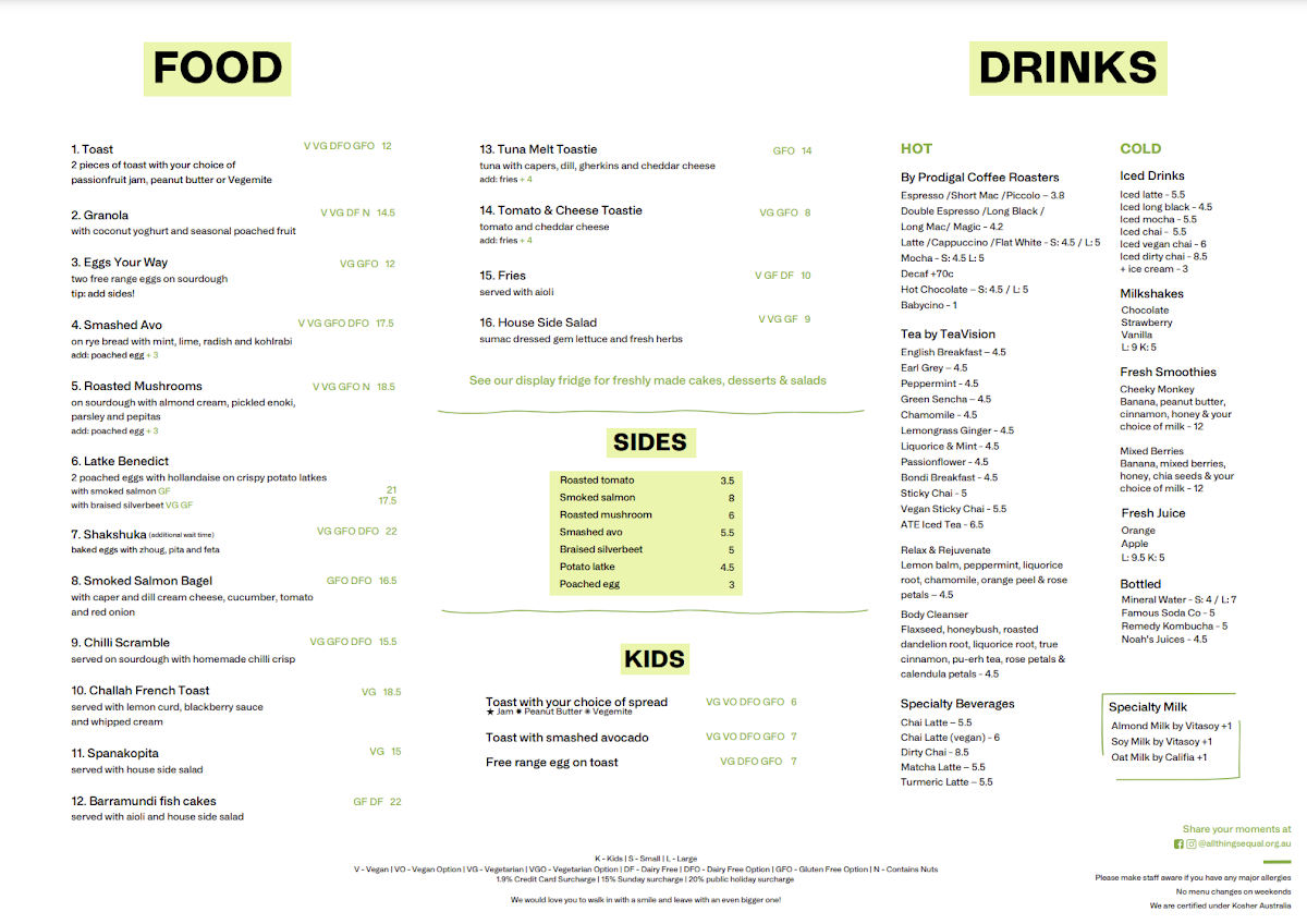 All Things Equal Cafe - 1