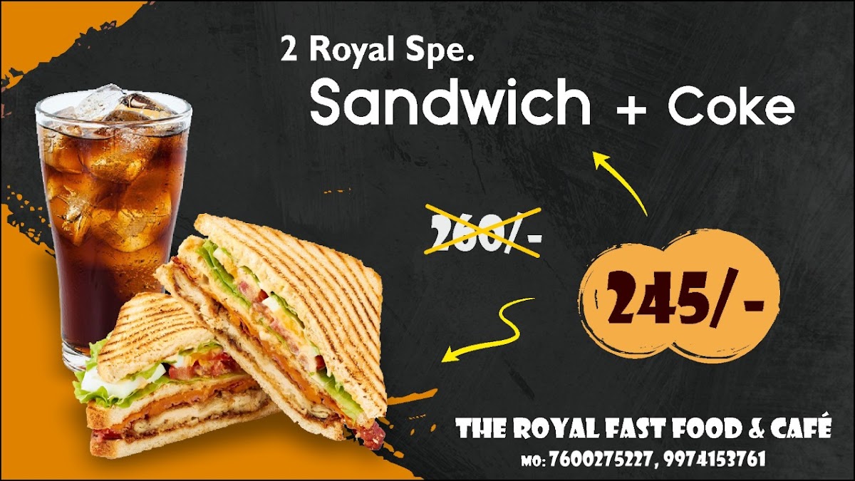 Royal fast food & cafe sandwich & pizza - 9