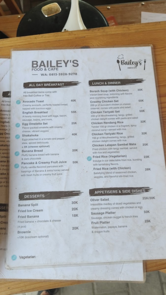 Bailey's Food & Cafe - 1