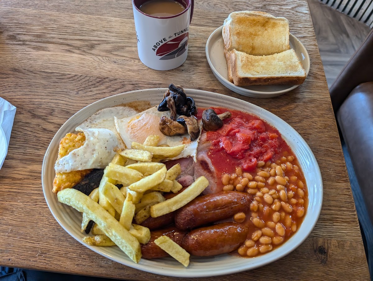 Above the tunnel cafe