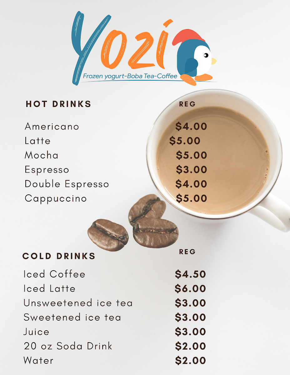 YOZI CAFE, Frozen Yogurt, Boba Tea and Smoothies - 1
