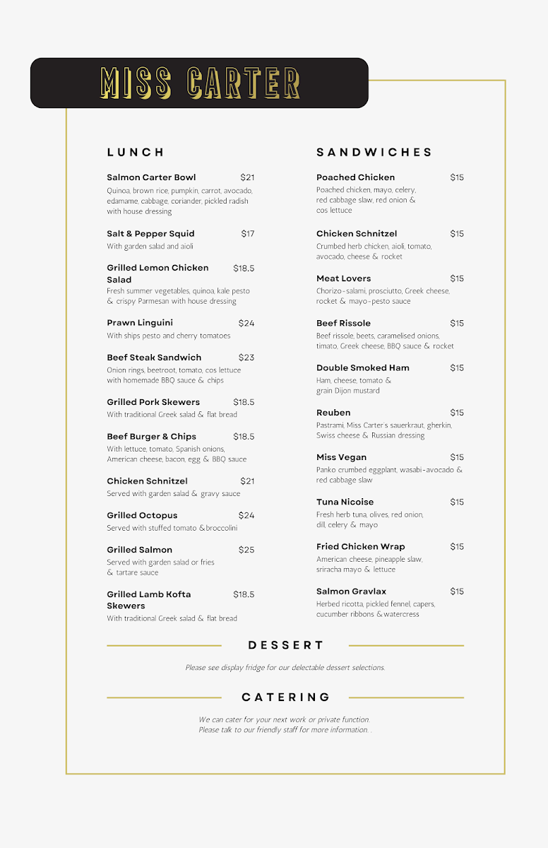 Miss Carter Cafe - 1