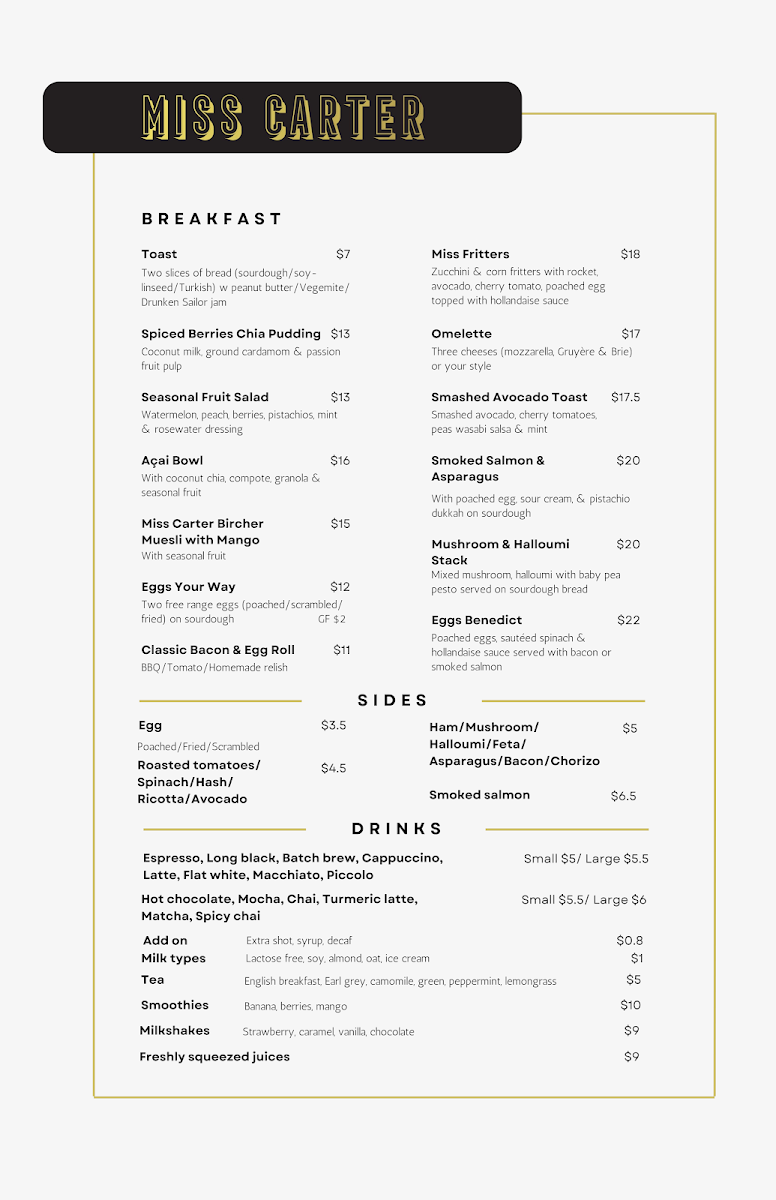 Miss Carter Cafe - 2