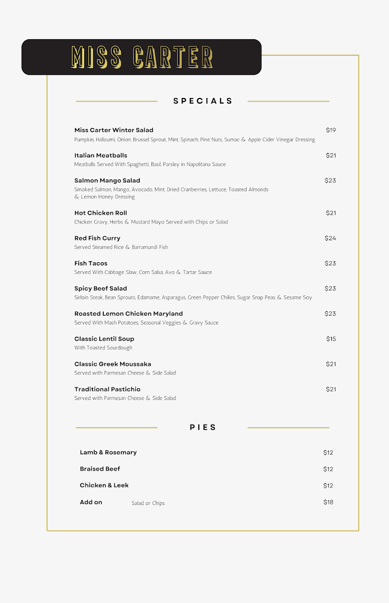 Miss Carter Cafe - 3