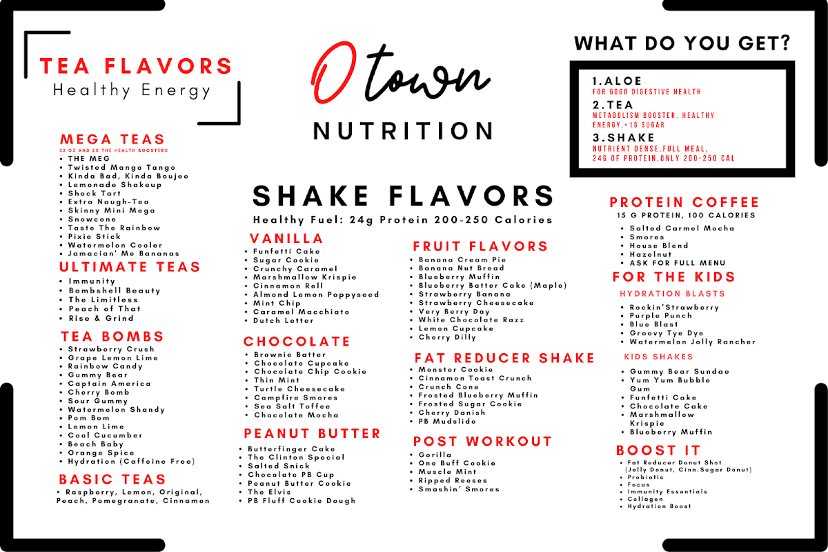 O Town Nutrition- Shake & Energy Bar - 5