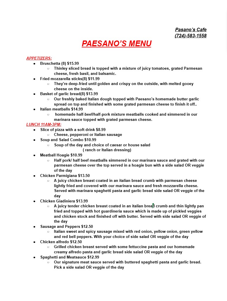 Paesano's Cafe - 3
