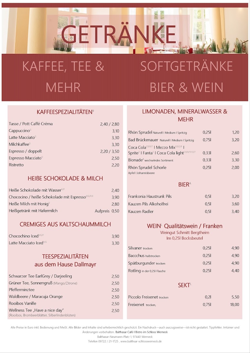 BALTHASAR Café | Bistro im Schloss Werneck - 1