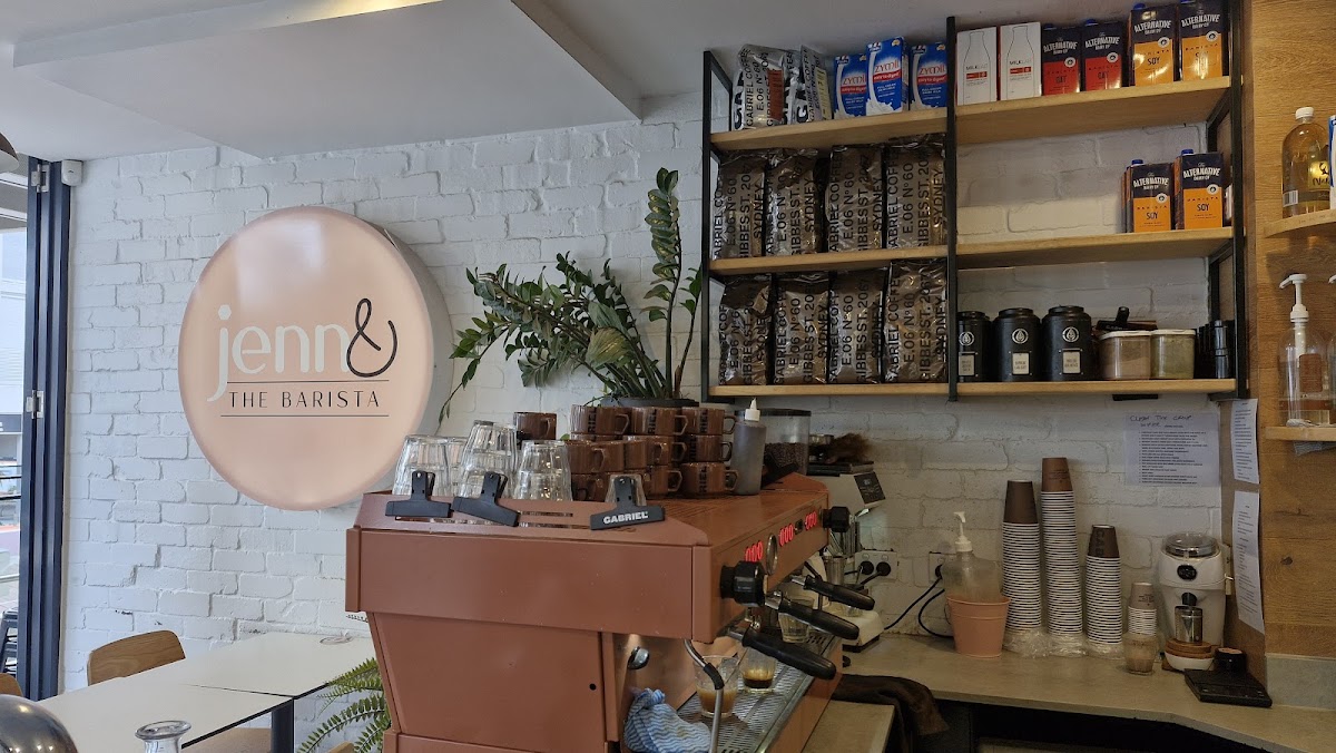Jenn and the barista