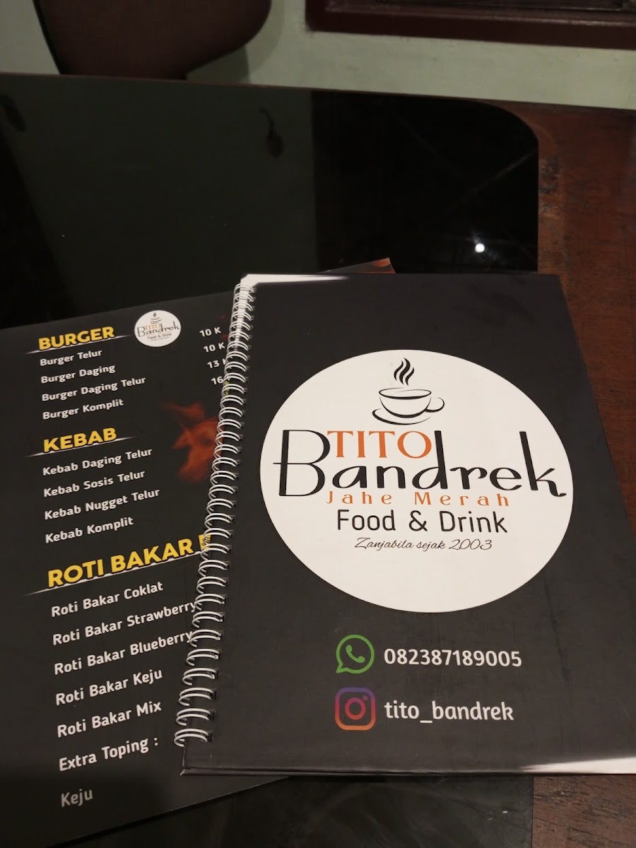 BANDREK TITO CAFE (Jahe Merah) FOOD & DRINK - 1