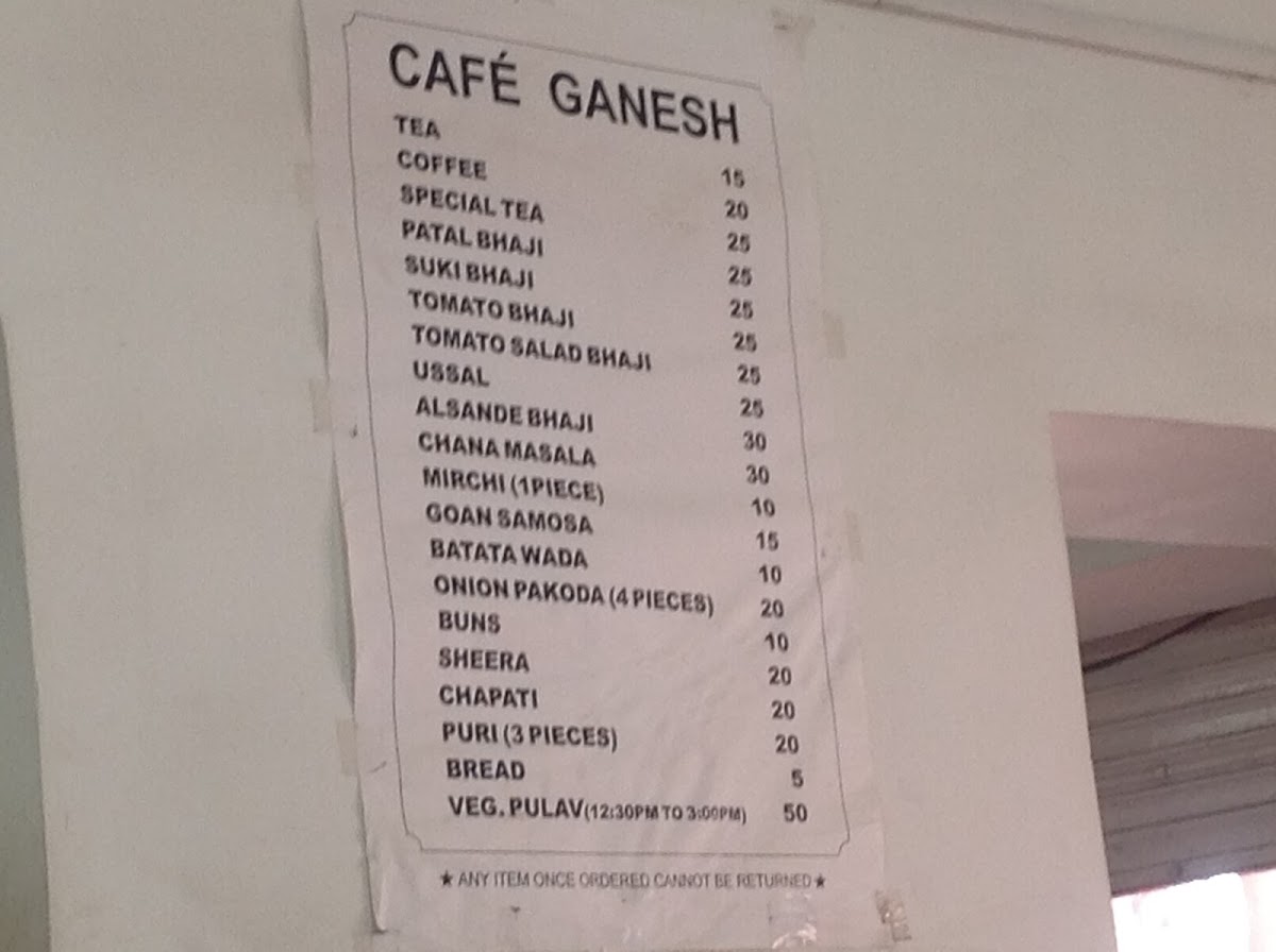 Cafe Ganesh good breakfas and tea and coffee - 2