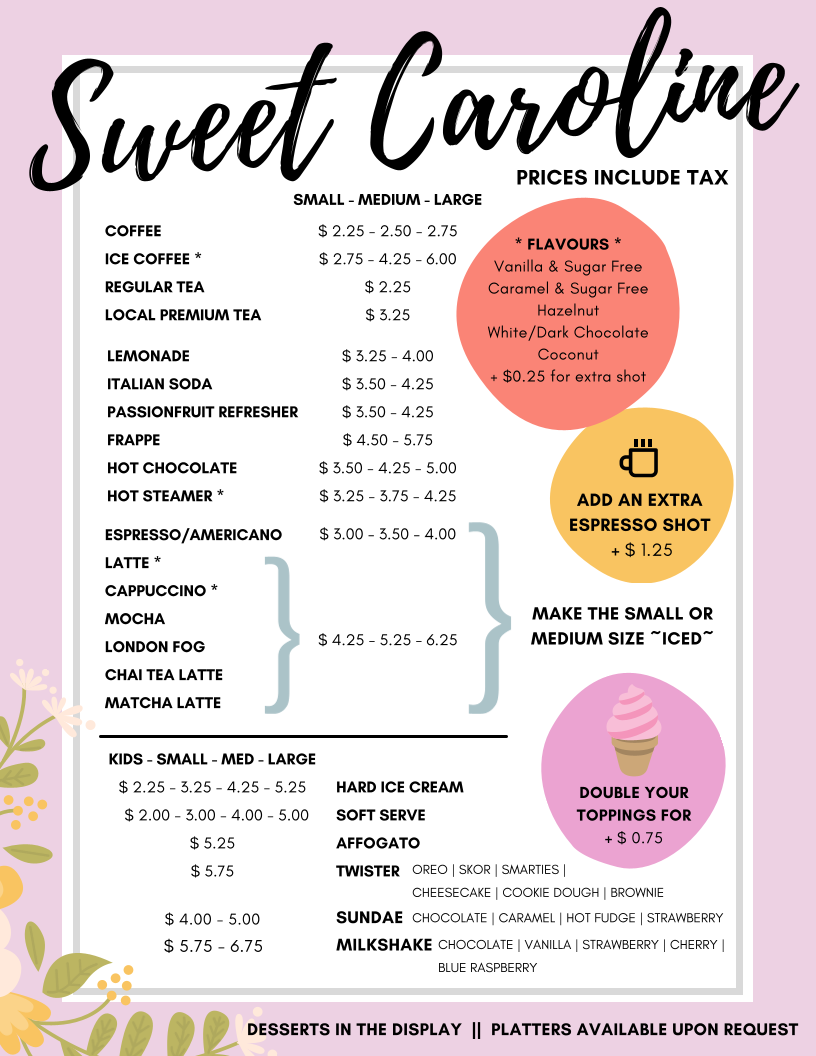 Sweet Caroline Ice Cream