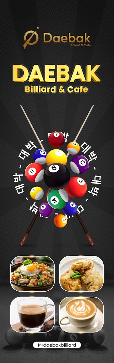 Daebak Billard dan Cafe, U Walk Supermall Karawaci UW 5-6 - 5