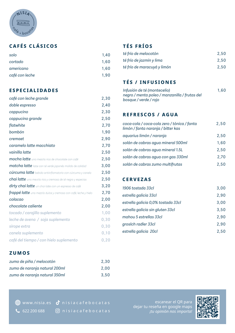 Nisia Cafetería y Bocatería - 1