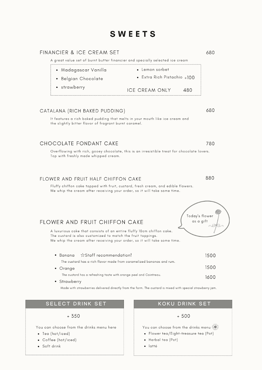 KOKU Cafe, Tea and flower - 3